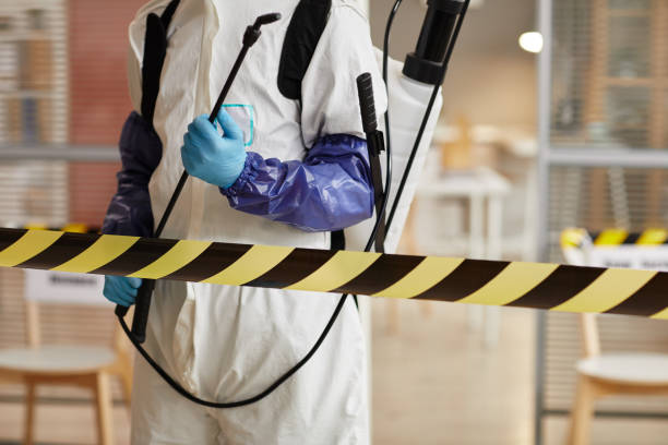 Professional Blood Cleanup technician working in Montague, MI